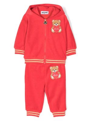 Moschino Kids survêtement en coton mélangé - Rouge
