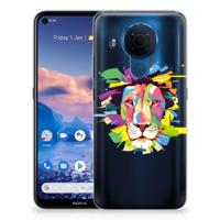 Nokia 5.4 Telefoonhoesje met Naam Lion Color
