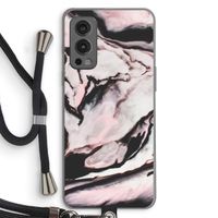Roze stroom: OnePlus Nord 2 5G Transparant Hoesje met koord
