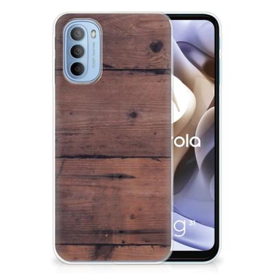 Motorola Moto G31 | G41 | Bumper Hoesje | Old Wood