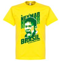Neymar Portrait Brazilië T-Shirt - thumbnail