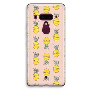 Ananas: HTC U12+ Transparant Hoesje