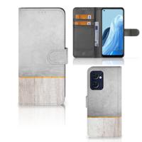 OPPO Find X5 Lite | Reno 7 5G | Book Style Case | Wood Concrete