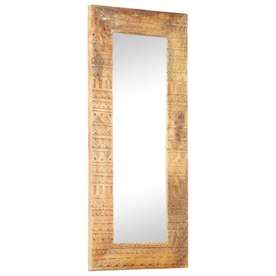 VidaXL Spiegel handgesneden 110x50x2,5 cm massief mangohout