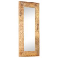 VidaXL Spiegel handgesneden 110x50x2,5 cm massief mangohout