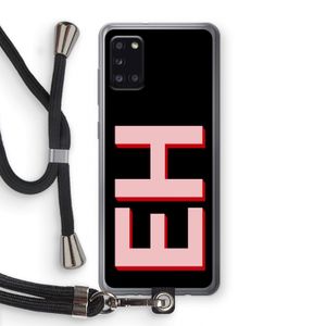 Monogram: Samsung Galaxy A31 Transparant Hoesje met koord