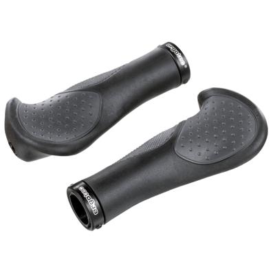Grip ergotec "frisco 2" kraton/gel,pair,bl./grey