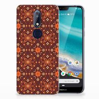 Nokia 7.1 TPU bumper Batik Brown