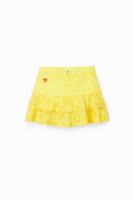 Minirok met broderie anglaise - YELLOW - 7/8