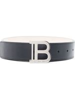 Balmain ceinture à plaque logo - Noir - thumbnail