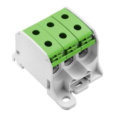 Weidmüller 2874550000 Verdeelblok Schroeven Lichtgrijs, Groen 3 stuk(s)