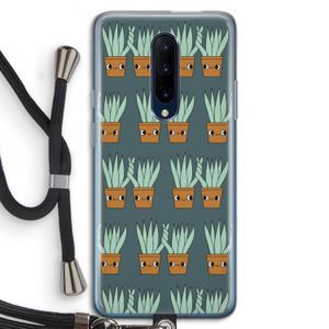 Sansevieria: OnePlus 7 Pro Transparant Hoesje met koord