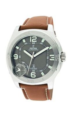 Horlogeband Festina F16078-4 Leder Bruin 24mm