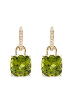 Kiki McDonough boucles d'oreilles Kiki Cushion en or 18ct - Vert