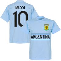 Argentinië Messi 10 Team T-Shirt