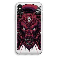 Hell Hound and Serpents: iPhone X Transparant Hoesje