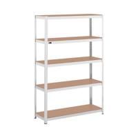 Opbergrek - 120 x 40 x 180 cm - voor 5 x 150 kg - Grijs Opbergrek - 120 x 40 x 180 cm - voor 5 x 150 kg - Grijs
