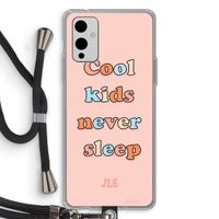 Cool Kids Never Sleep: OnePlus 9 Transparant Hoesje met koord