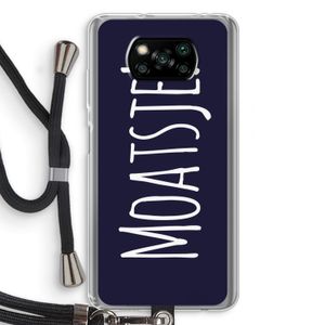 Moatsje!: Xiaomi Poco X3 NFC Transparant Hoesje met koord