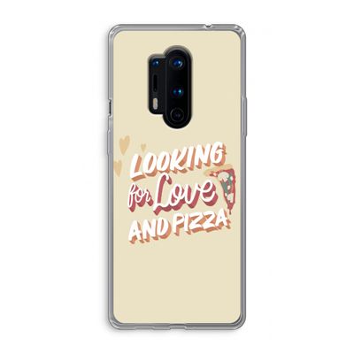 Pizza is the answer: OnePlus 8 Pro Transparant Hoesje
