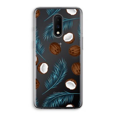 Kokosnoot roze: OnePlus 7 Transparant Hoesje