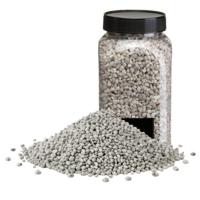Home & Styling decoratie stenen/granulaat - 5x - 650ml - lichtgrijs - hobby steentjes