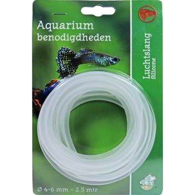 Boon Silicone Luchtslang 4/6mm - Duurzaam en Flexibel voor Zoet- & Zeewater Aquariums, 2,5m