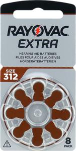 Rayovac Extra type 312 bruin (8 pak)