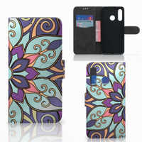 Huawei P30 Lite (2020) Hoesje Purple Flower - thumbnail