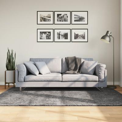 VidaXL Vloerkleed huarte laagpolig zacht wasbaar 140x200 cm antraciet