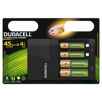 Duracell Charger Cef14 incl. 2x AA1300mah & 2x AAA 750mah