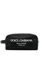 Dolce & Gabbana trousse de toilette à plaque logo - Noir