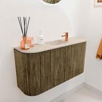 Toiletmeubel Mondiaz Joya Dlux | 83.2 cm | Meubelkleur Dusk | Faye wastafel Frappe Wasbak Midden | 1 kraangat