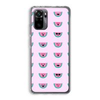 Smiley watermeloenprint: Xiaomi Redmi Note 10 Pro Transparant Hoesje