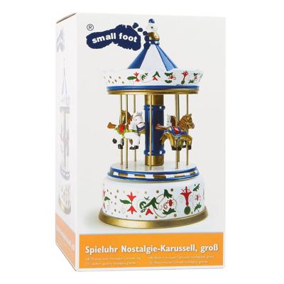 Small Foot houten muziekdoos draaimolen love story
