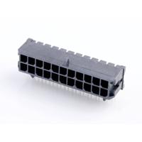 Molex 430452202 Male header, inbouw (standaard) Totaal aantal polen: 22 Rastermaat: 3.00 mm Inhoud: 1 stuk(s) Tray