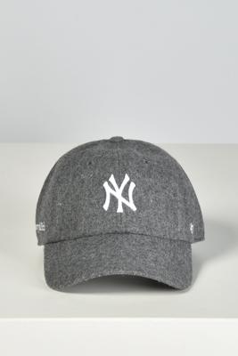 Sporty & Rich cap Yankees Serif Wool AC060610675GY11 dark grey