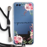 Rozen: Honor 10 Transparant Hoesje met koord