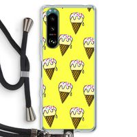Isjes: Sony Xperia 5 III Transparant Hoesje met koord
