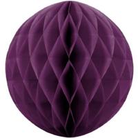 Papieren kerstballen - aubergine paars - 10 cm - kerstversiering Papieren kerstballen - aubergine paars - 10 cm - kerstversiering