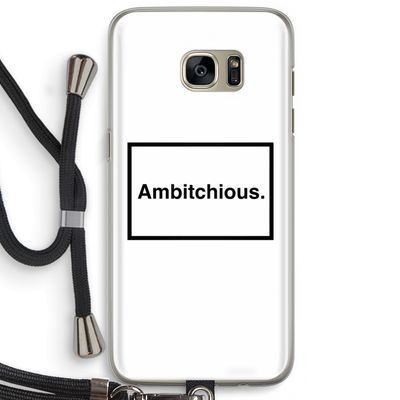 Ambitchious: Samsung Galaxy S7 Edge Transparant Hoesje met koord