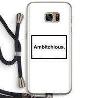 Ambitchious: Samsung Galaxy S7 Edge Transparant Hoesje met koord Ambitchious: Samsung Galaxy S7 Edge Transparant Hoesje met koord