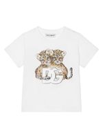 Dolce & Gabbana Kids t-shirt en coton à imprimé graphique - Blanc