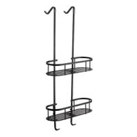 Doucherek Wiesbaden Style | Aan douchewand | Messing | Rond | Zwart mat
