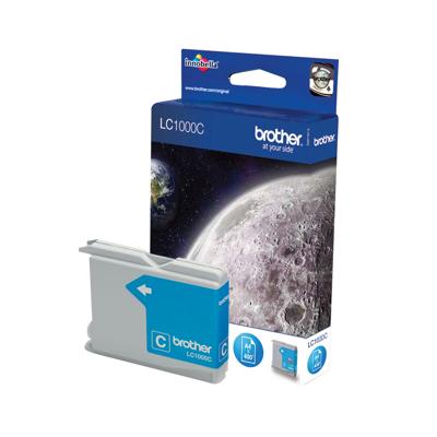 Originele inktcartridge Brother LC1000C Blauw Cyaan