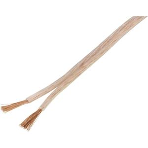 TRU COMPONENTS 1567141 Luidsprekerkabel 2 x 2.5 mm² Transparant 20 m