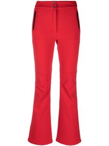Yves Salomon pantalon à taille haute boutonnée - Rouge