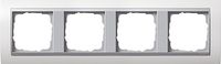Gira Event Zuiverwit / Aluminium 4-voudig