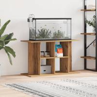 Aquariumstandaard 100x40x60 cm bewerkt hout artisanaal eiken - thumbnail
