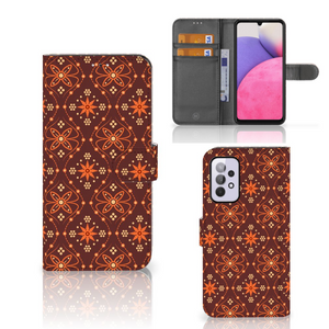 Samsung Galaxy A33 5G Telefoon Hoesje Batik Brown